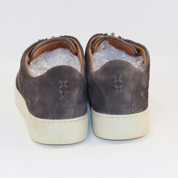 Frye Taupe Suede Double-Zip Low Top Sneakers 8.5M - Picture 4 of 5